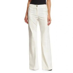 Veronica Beard Cream Wide Leg Pants